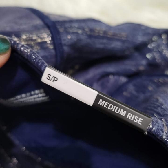 Blue Gold Metallic Knockout Tights from Victoria's Secret - Picture 3 of 5